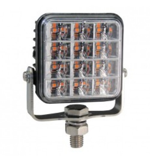 R65 Square LED Amber Warning Lamp 044200